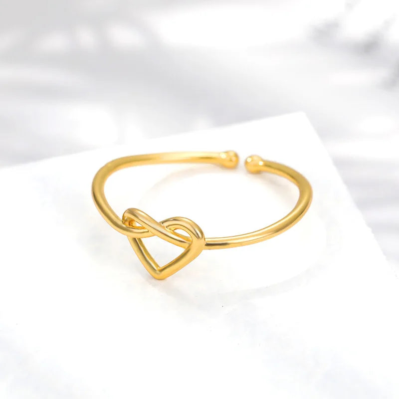 Golden Unity Heart Ring