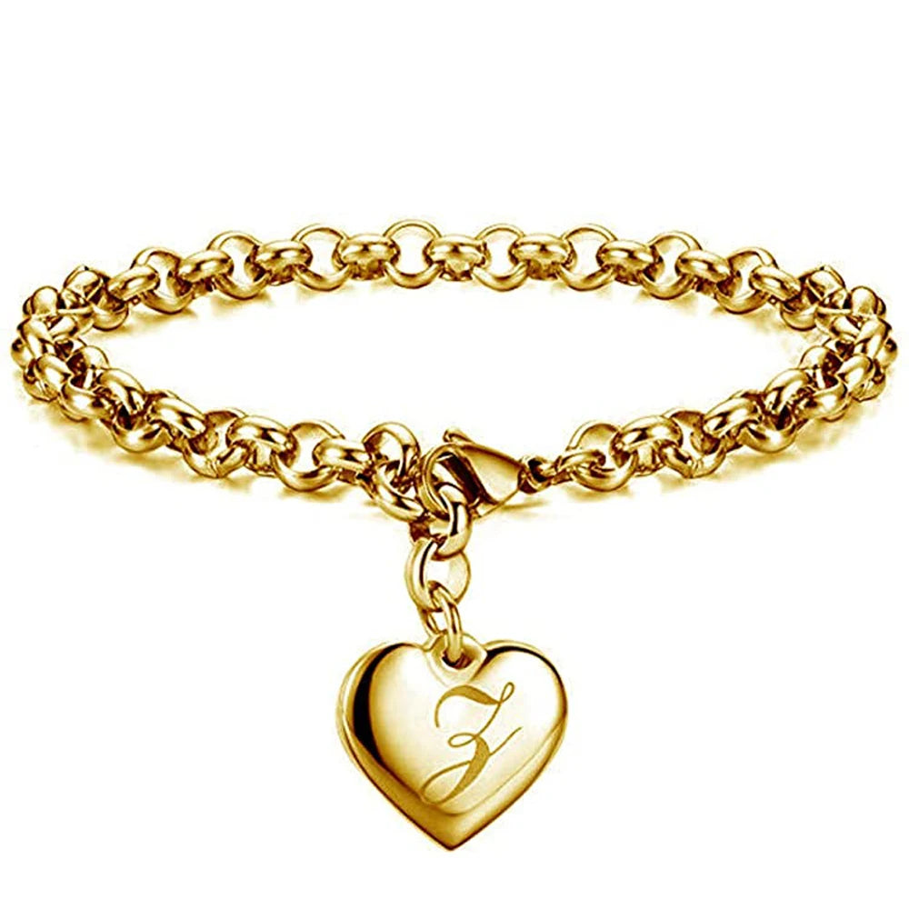 AuréInitial Heart Bracelet
