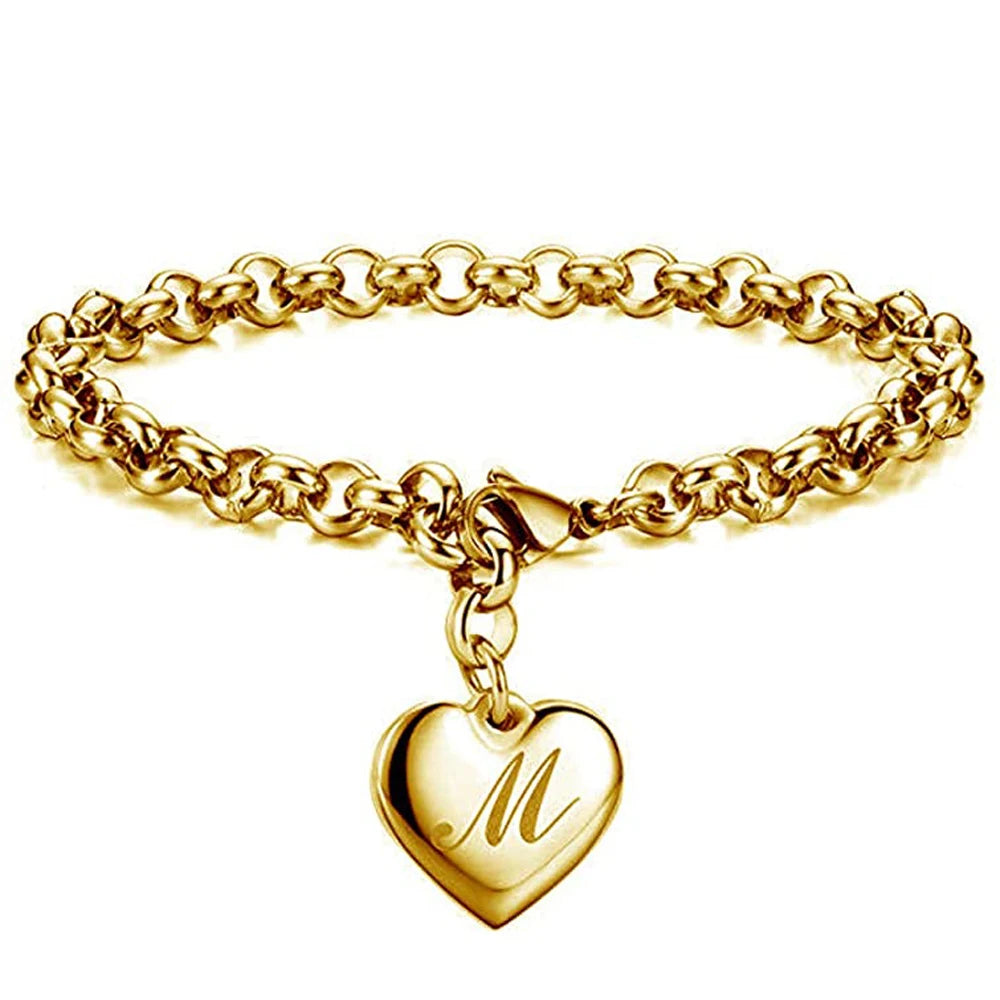 AuréInitial Heart Bracelet