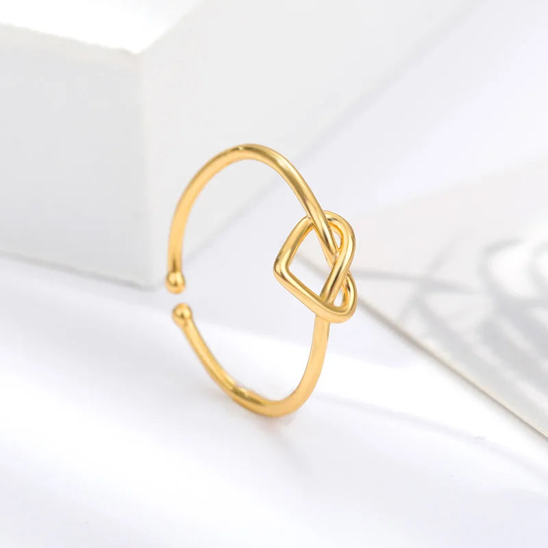 Golden Unity Heart Ring