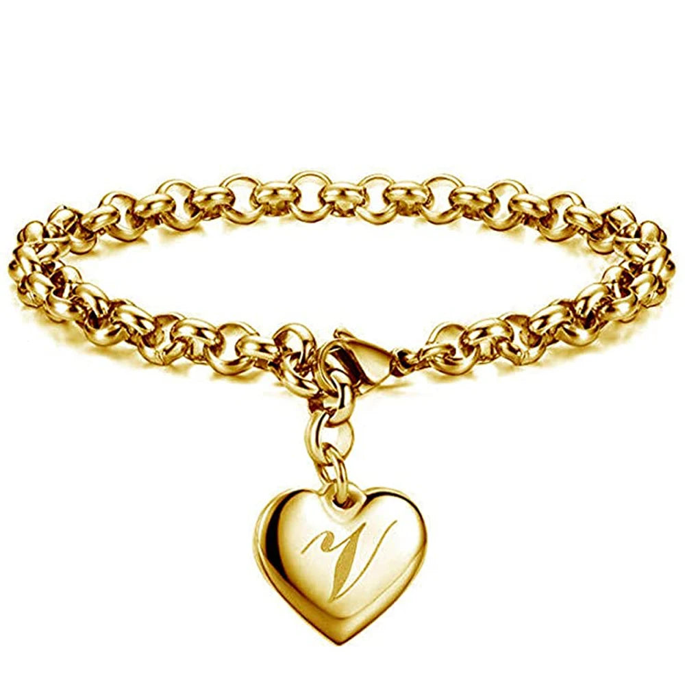 AuréInitial Heart Bracelet