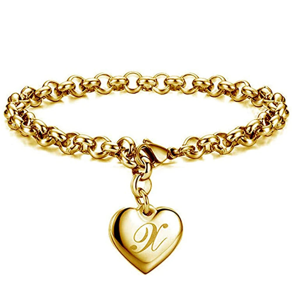 AuréInitial Heart Bracelet
