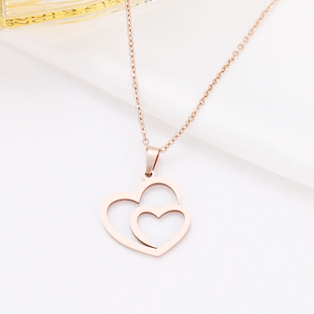 DOTIFI TwinHeart Embrace Necklace