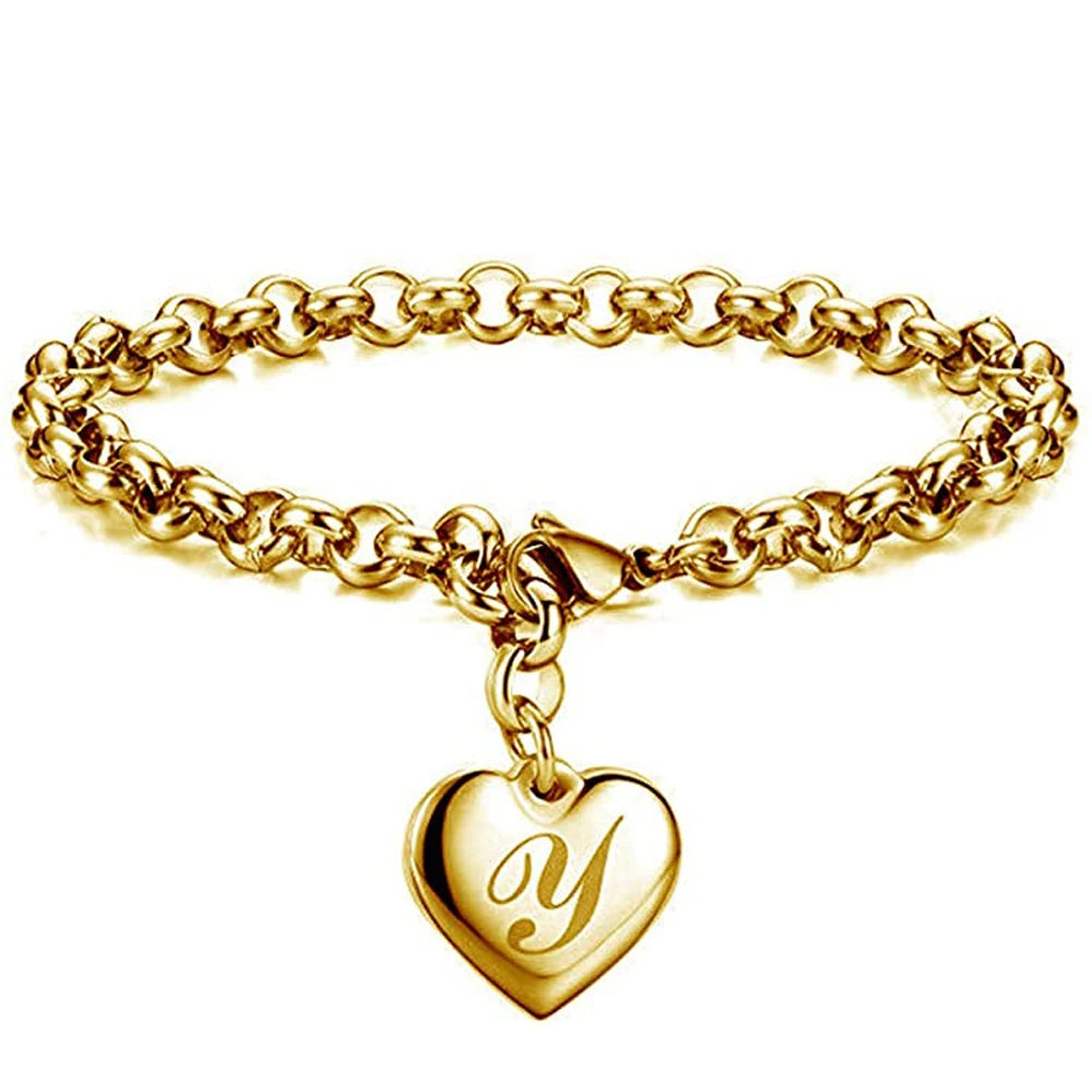 AuréInitial Heart Bracelet