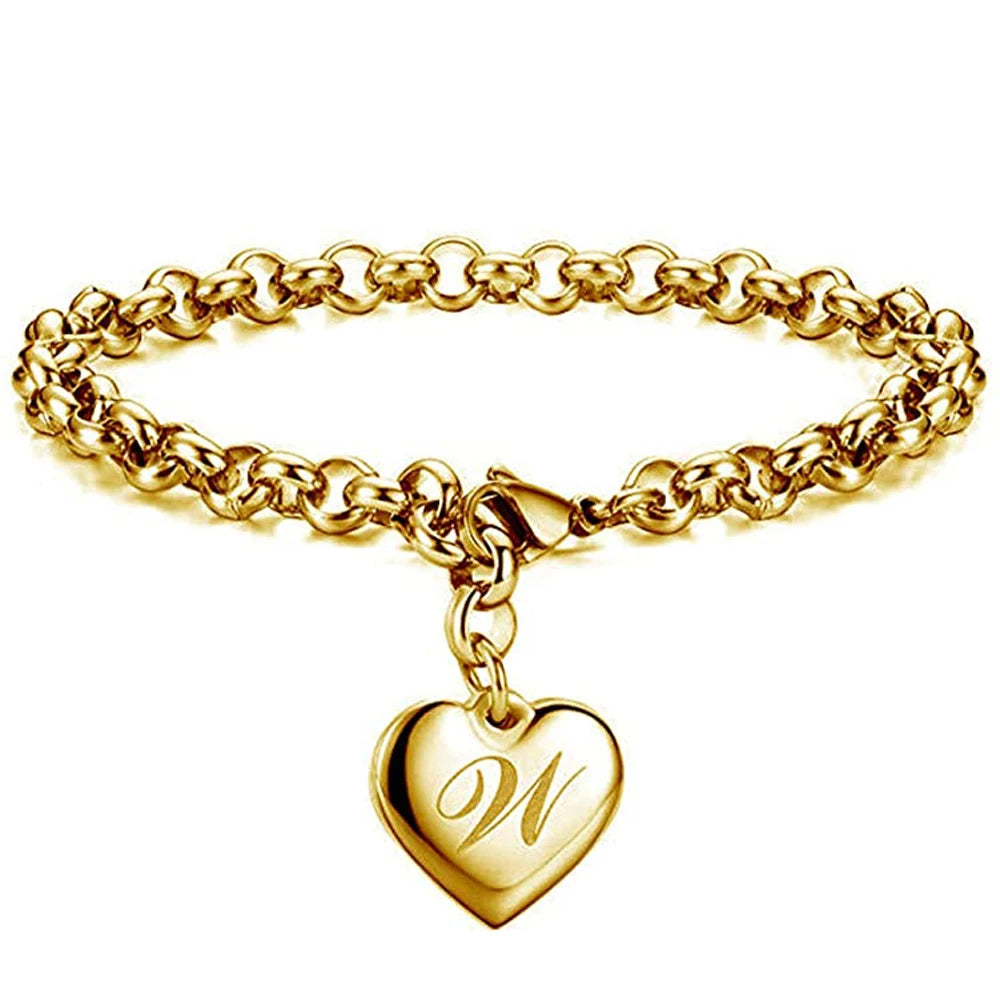 AuréInitial Heart Bracelet