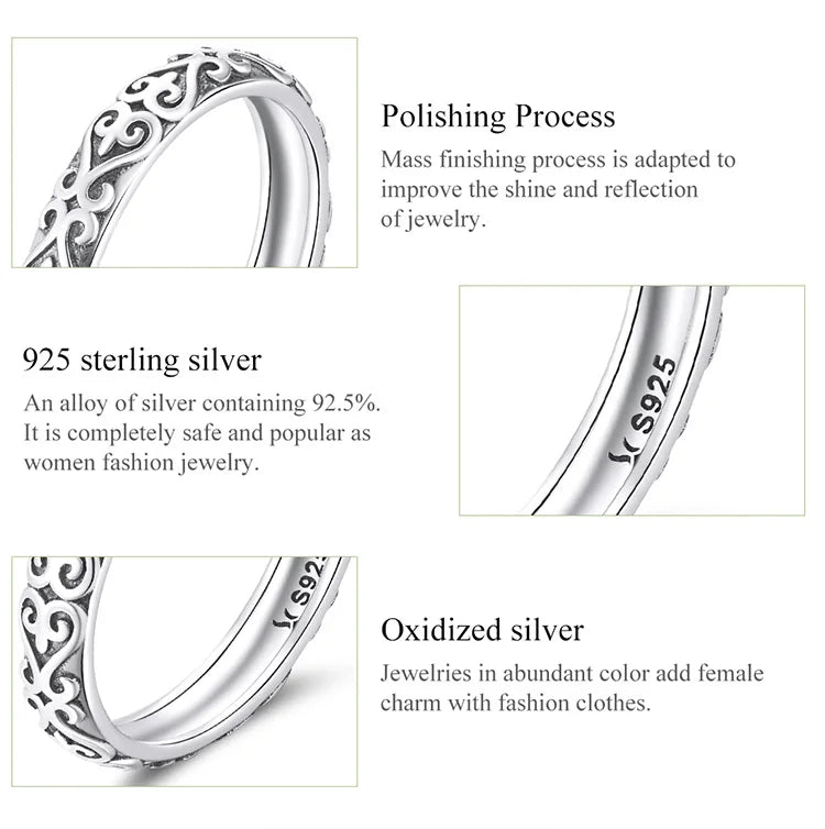 Silver Iris Whisper Ring