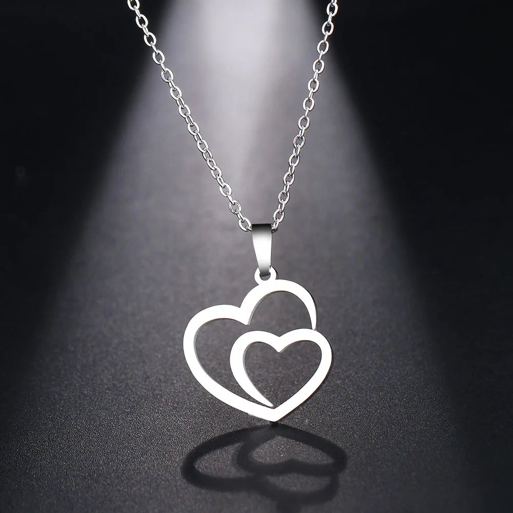 DOTIFI TwinHeart Embrace Necklace