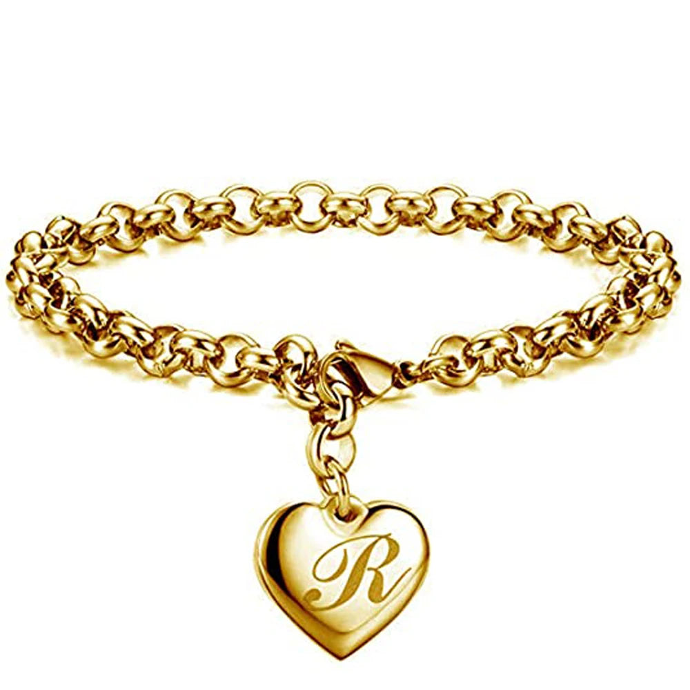 AuréInitial Heart Bracelet