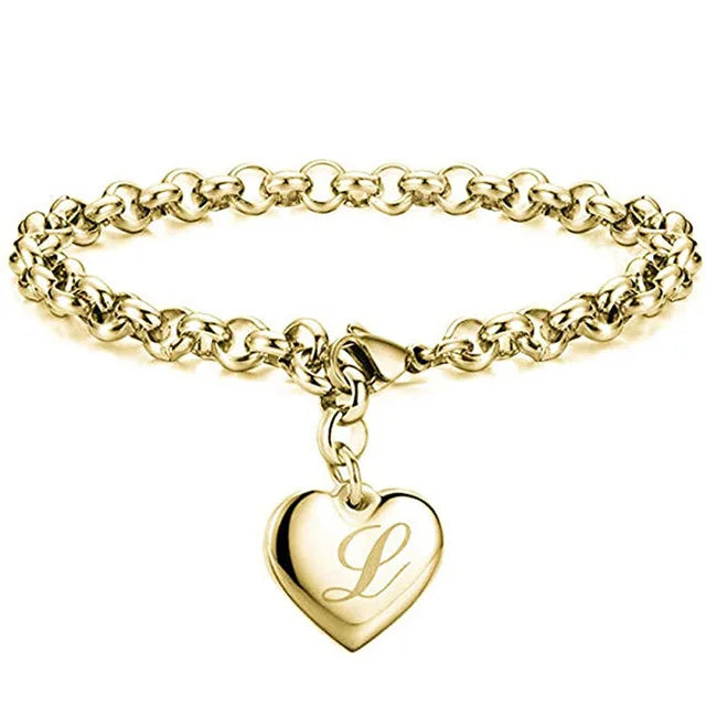 AuréInitial Heart Bracelet