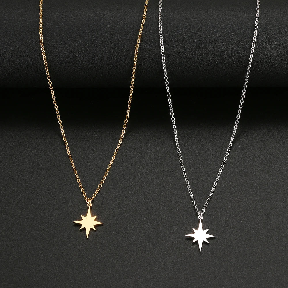 Celeste Eight-Point Star Necklace