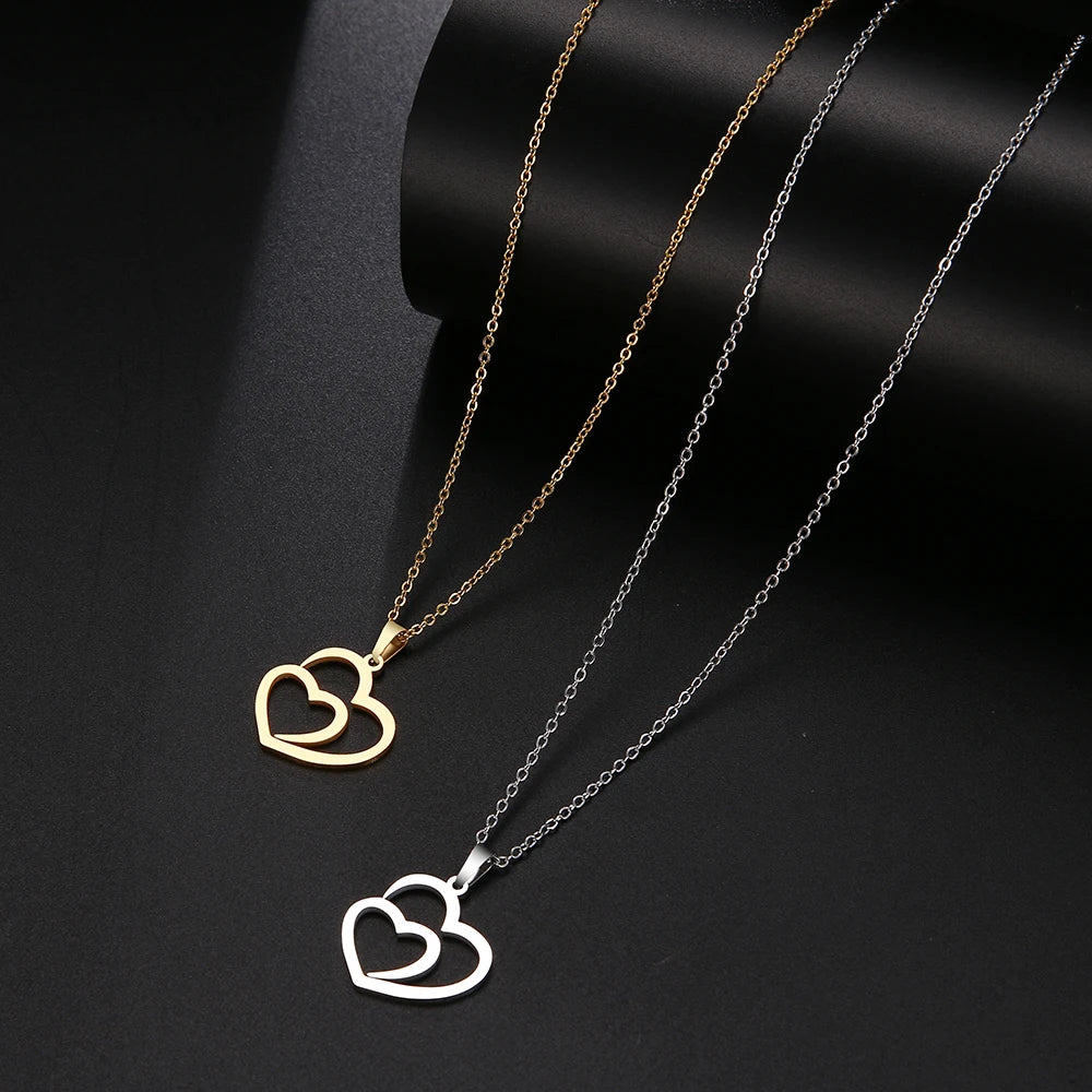 DOTIFI TwinHeart Embrace Necklace