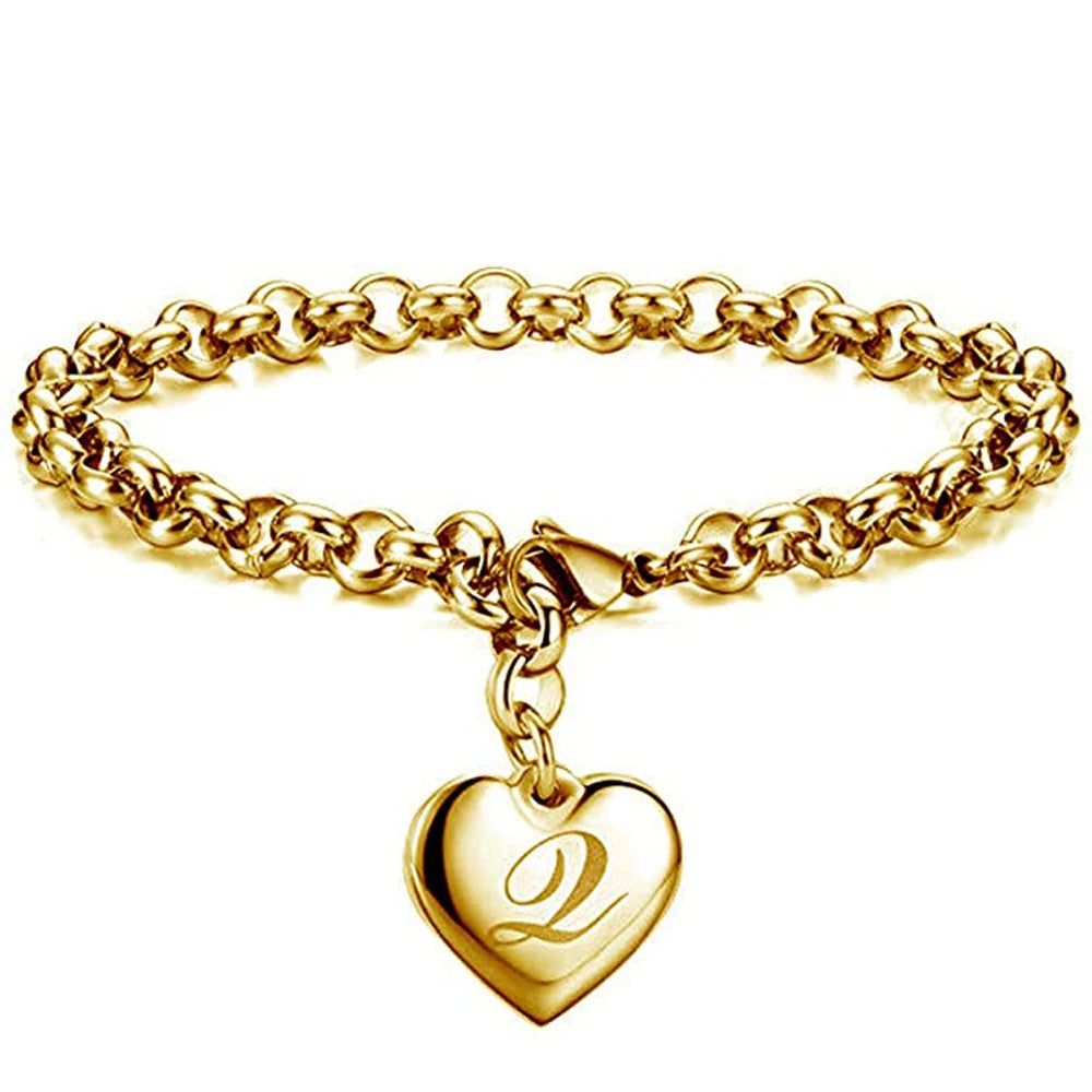 AuréInitial Heart Bracelet