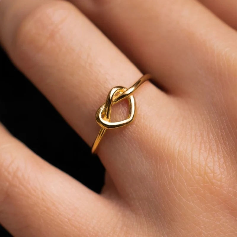Golden Unity Heart Ring