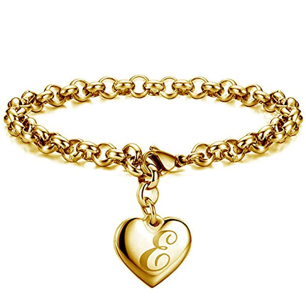AuréInitial Heart Bracelet