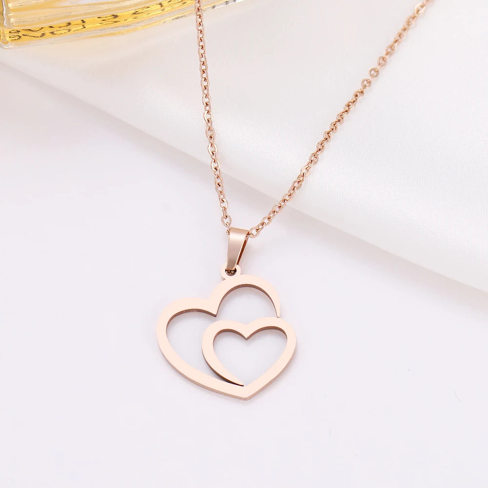 DOTIFI TwinHeart Embrace Necklace