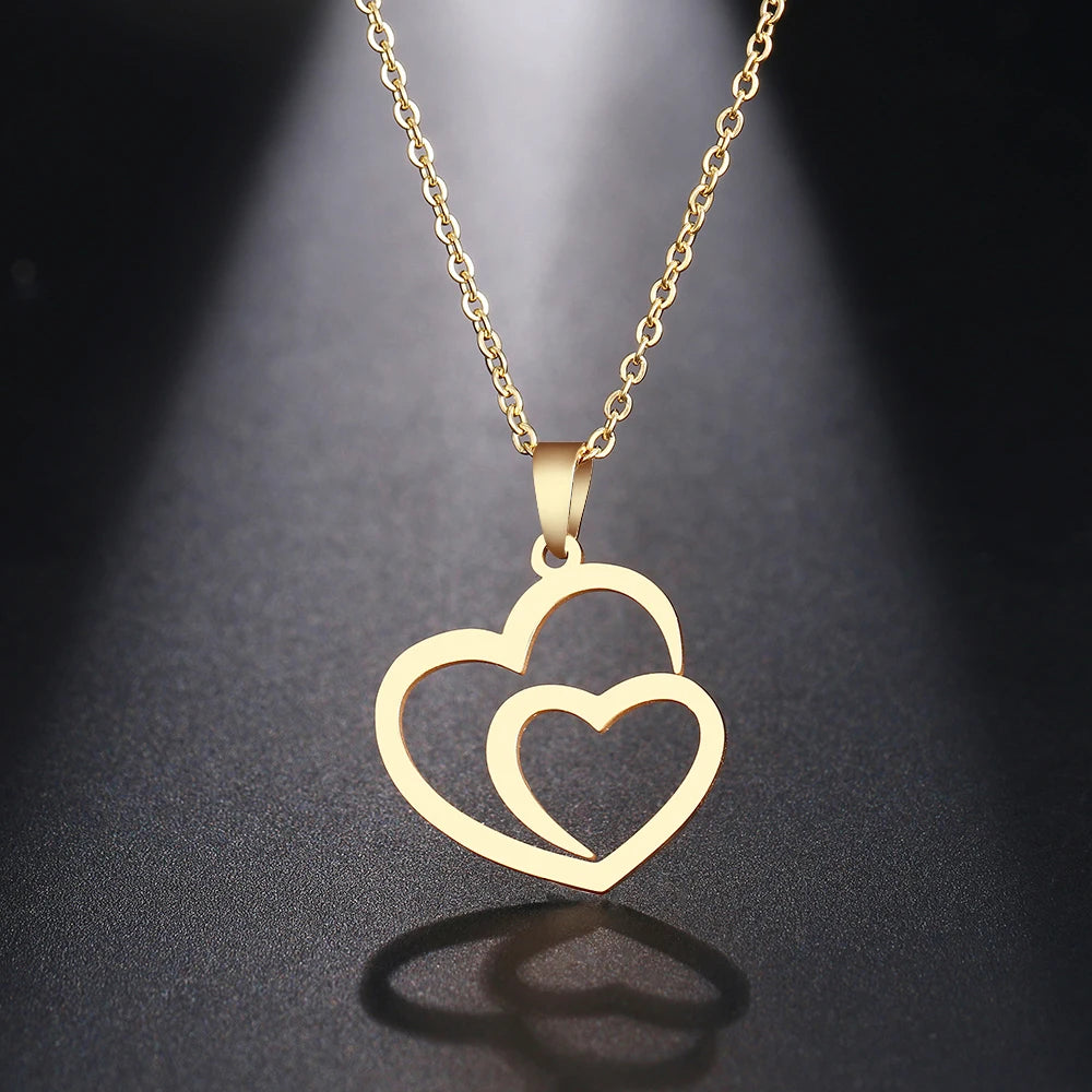 DOTIFI TwinHeart Embrace Necklace