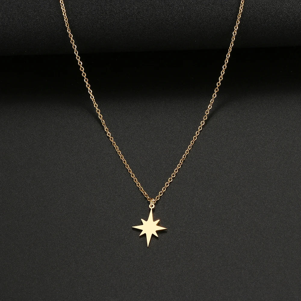 Celeste Eight-Point Star Necklace