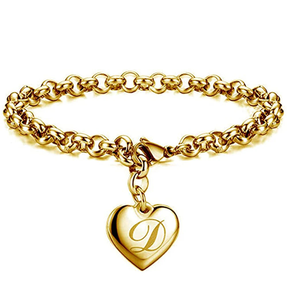 AuréInitial Heart Bracelet