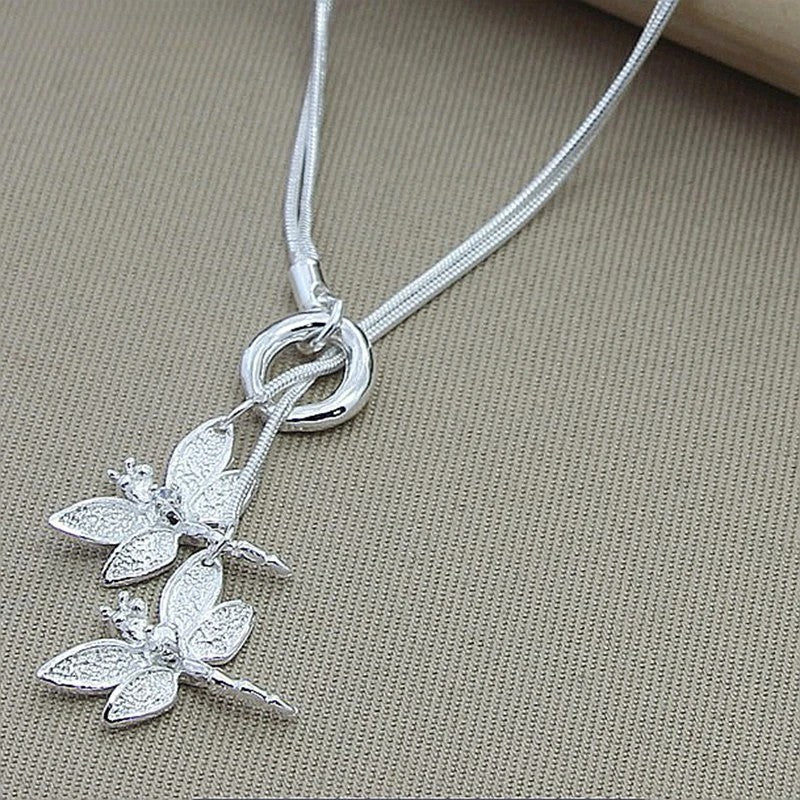 DOTEFFIL TwinDragonfly Elegance Necklace