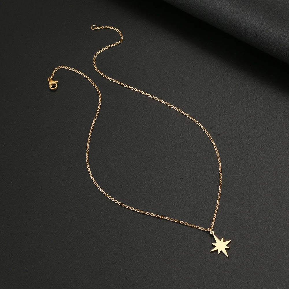 Celeste Eight-Point Star Necklace