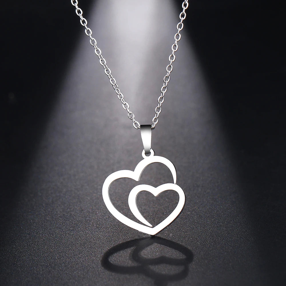 DOTIFI TwinHeart Embrace Necklace