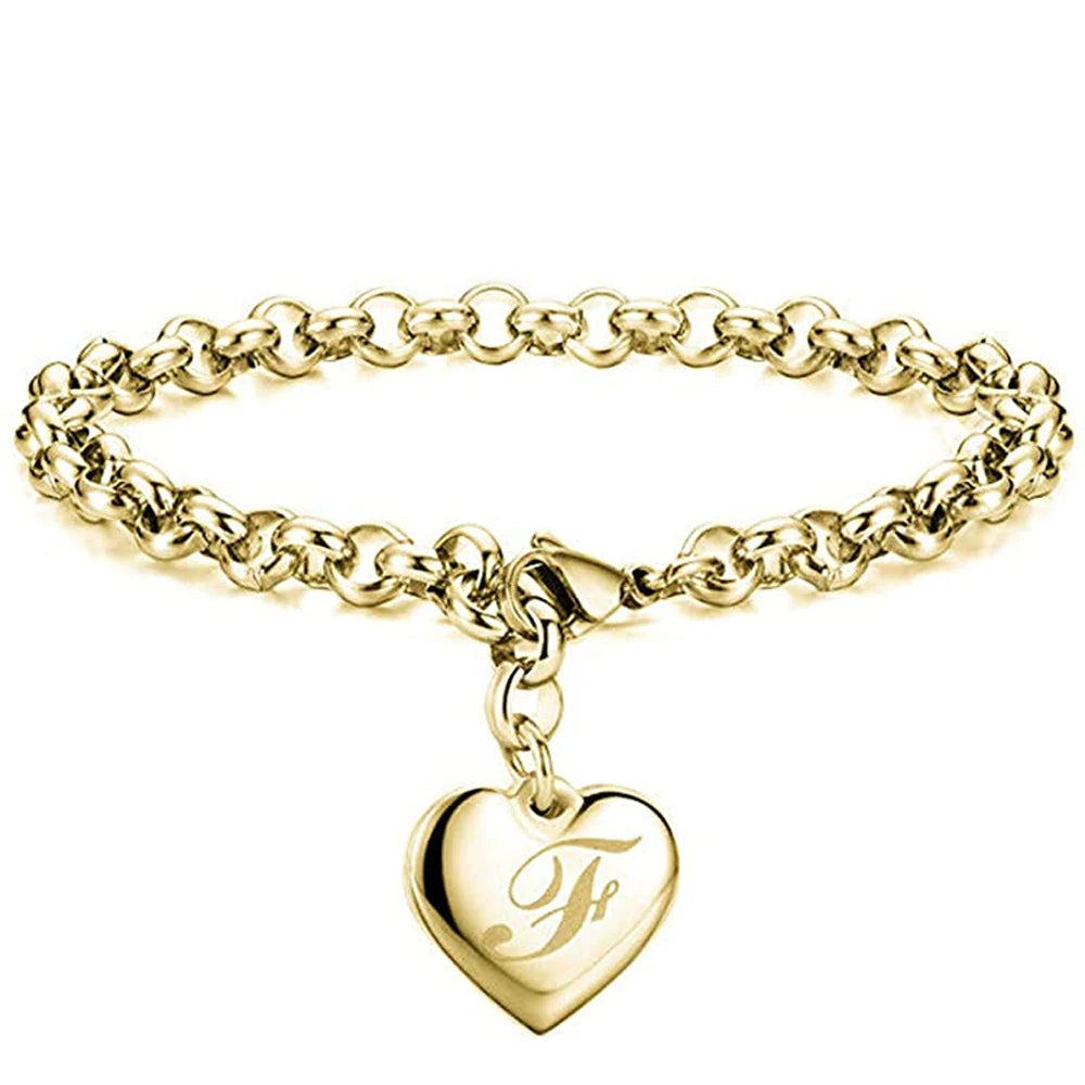 AuréInitial Heart Bracelet