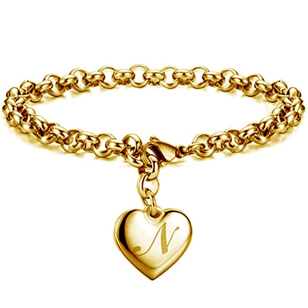 AuréInitial Heart Bracelet