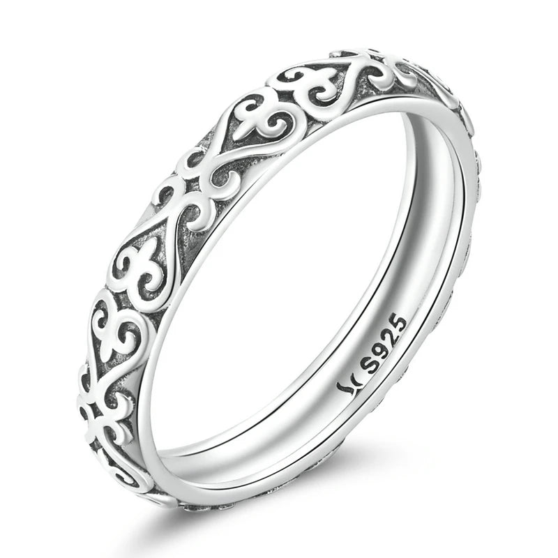 Silver Iris Whisper Ring