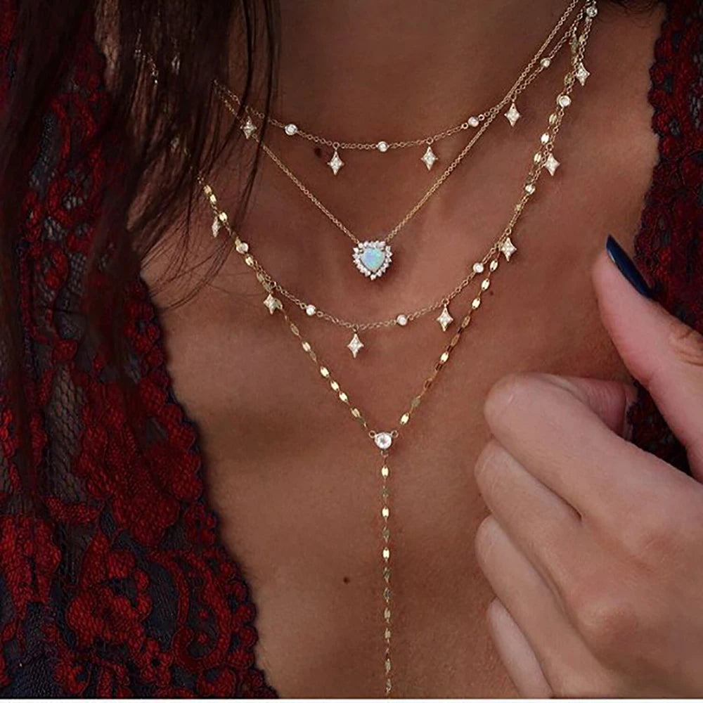 Boho Star & Moon Harmony Necklace