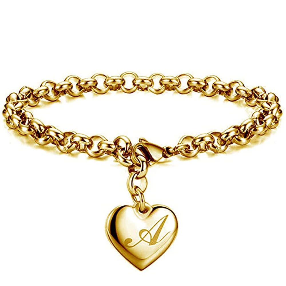 AuréInitial Heart Bracelet