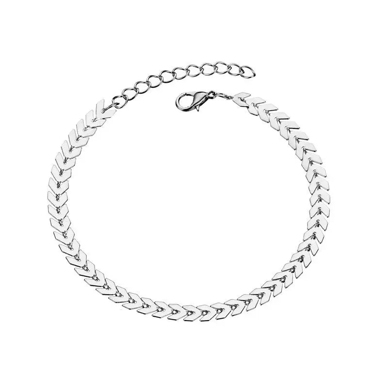 Luna Crystal Row Anklet