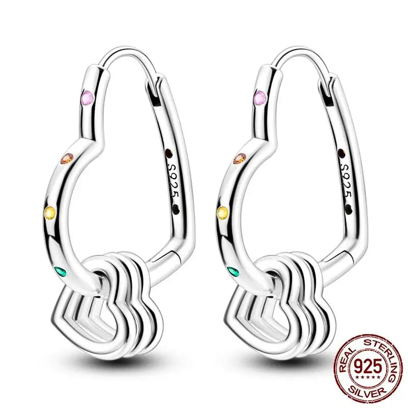 LunaGlow Sterling Hoops