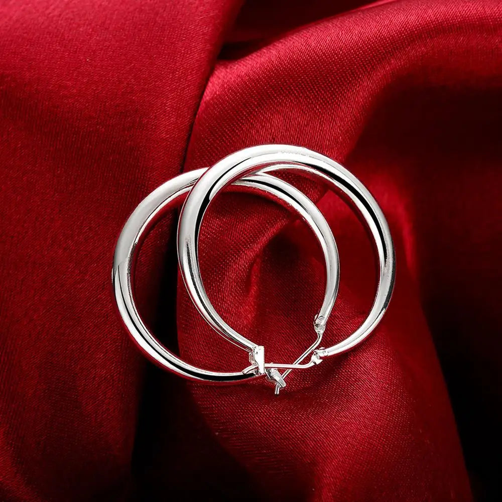 Elegant Ring Hoop Earrings