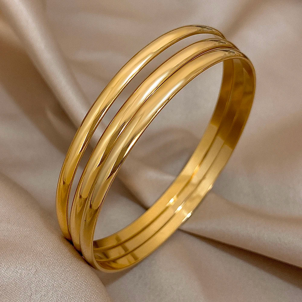 Golden Trio Everyday Bangles