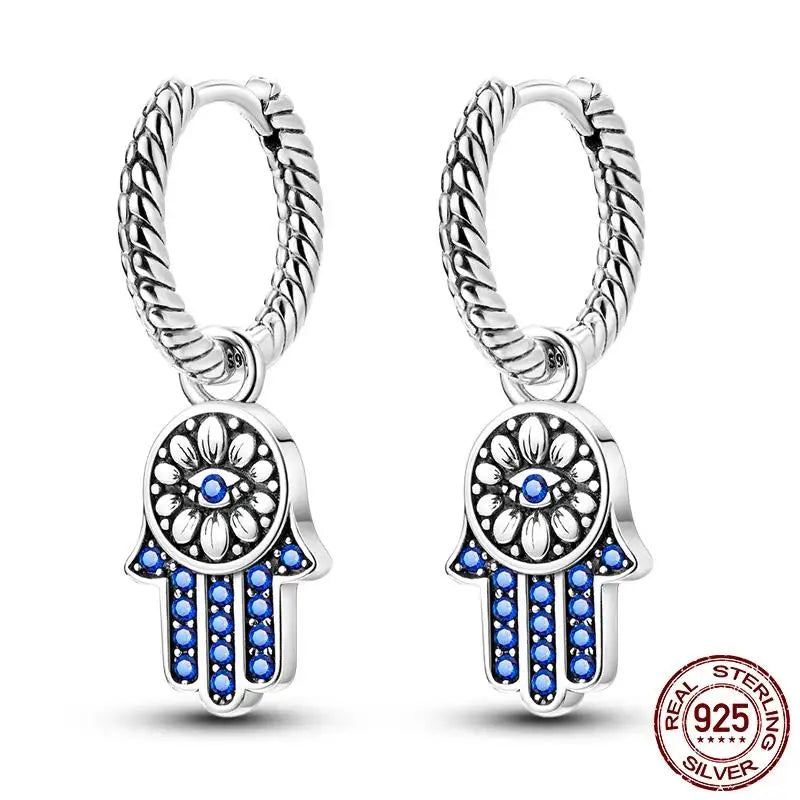 LunaGlow Sterling Hoops