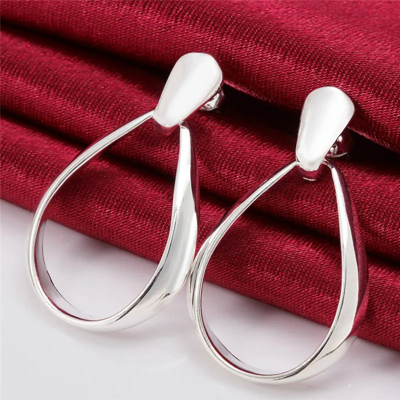 Elegance Drop Sterling Silver Earrings