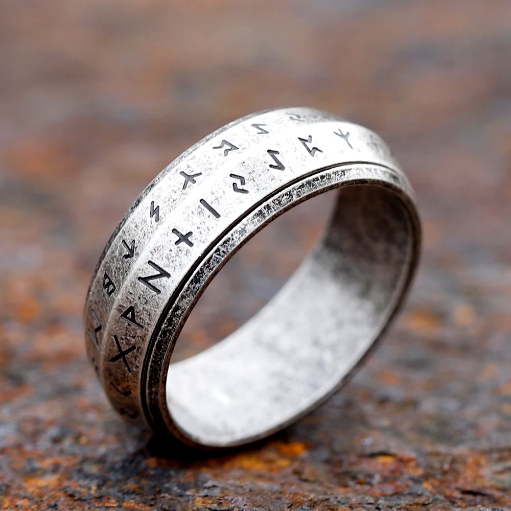 Odin Rune Spinner Ring