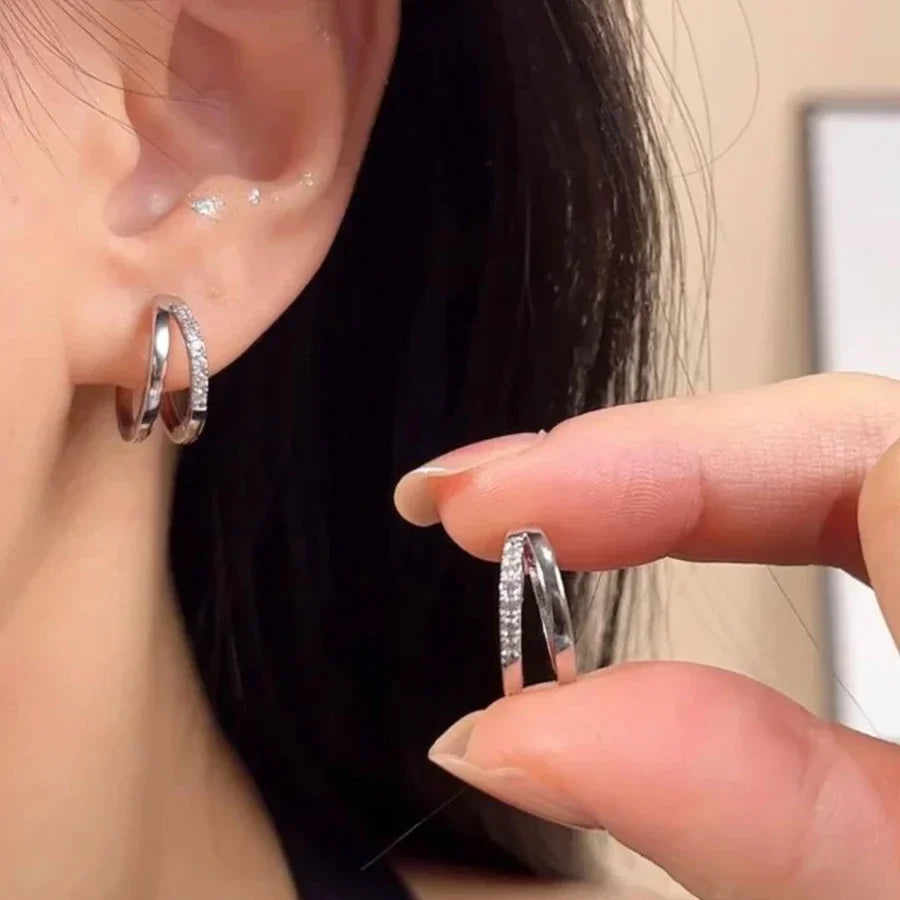 K-Éclat™ Double Halo Earrings