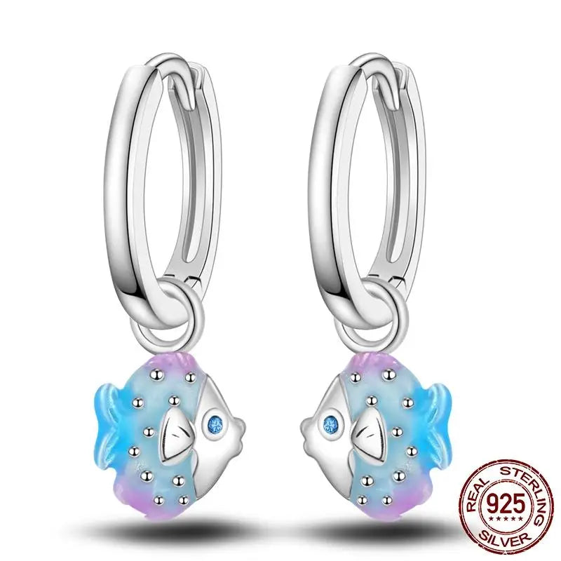 LunaGlow Sterling Hoops