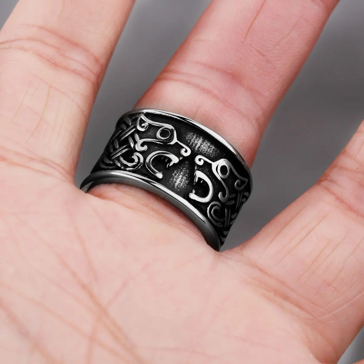 Veles Wolf Sigil Ring