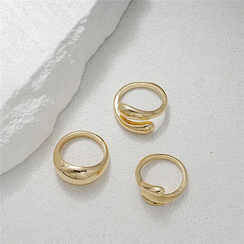 Luxe Form Chunky Ring Set