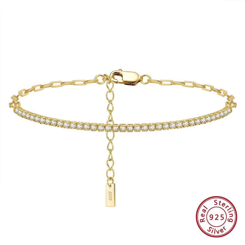 OrsaLiné Gold Tennis Bracelet