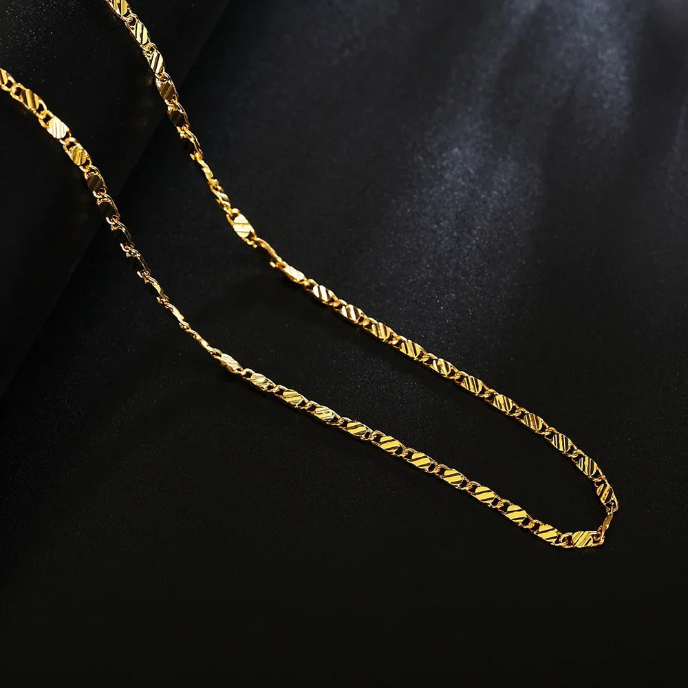 EternaLine 18K Flat Chain