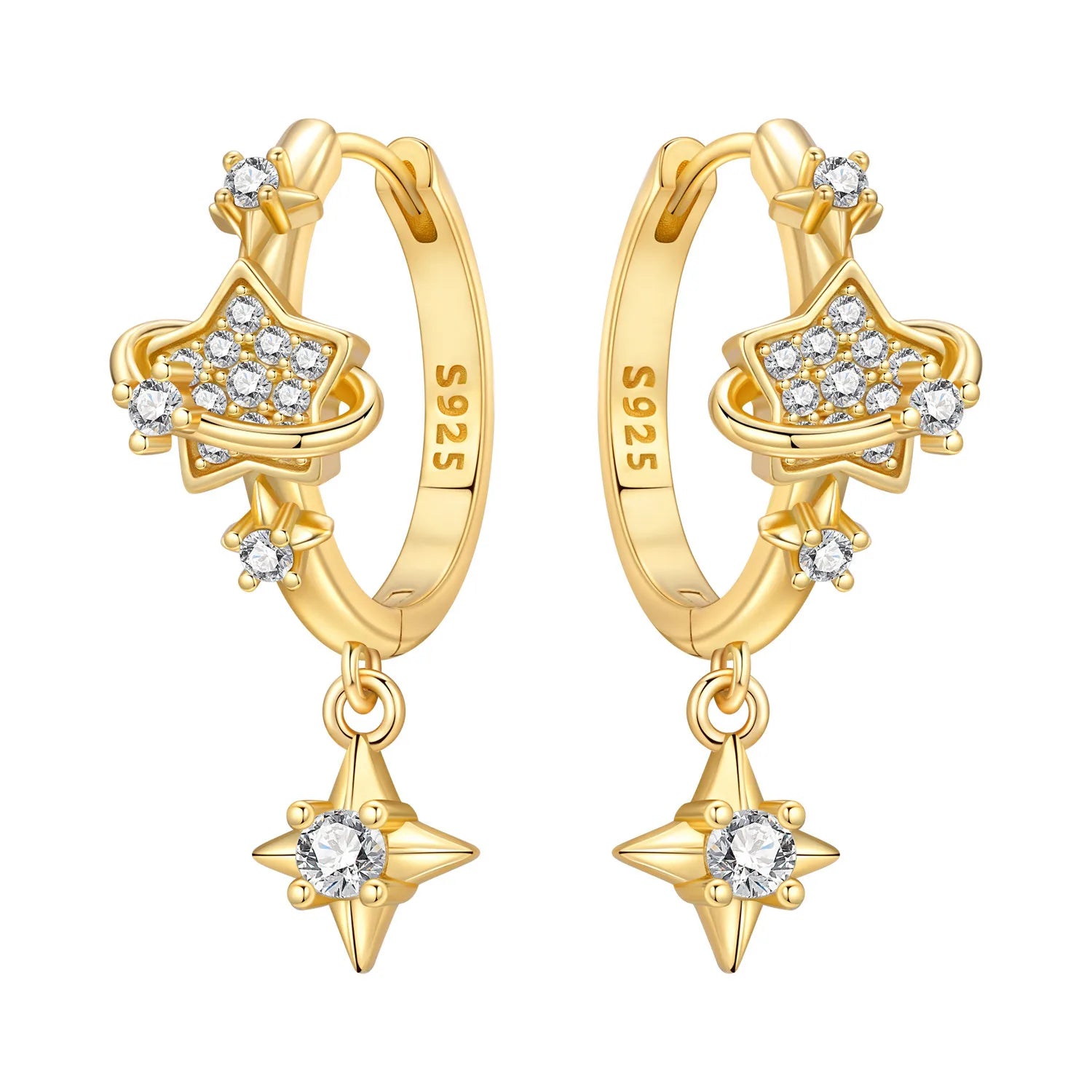 Astria Myth™ Star & Moon Hoops