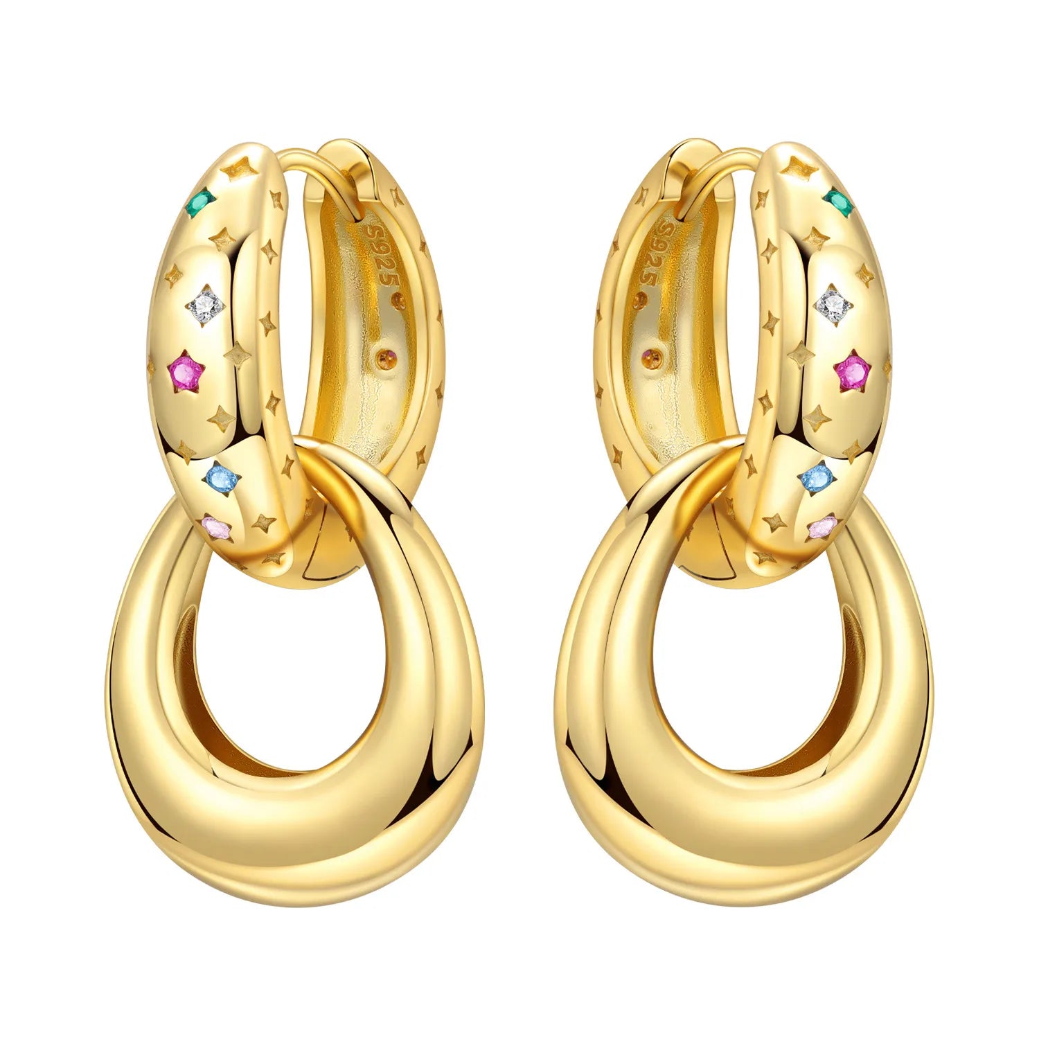 Astria Myth™ Star & Moon Hoops