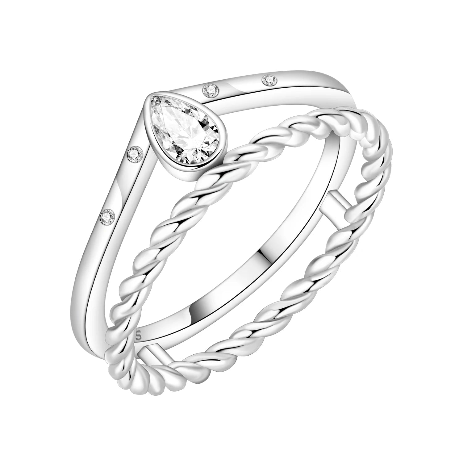 Orstarry Woven Elegance Ring
