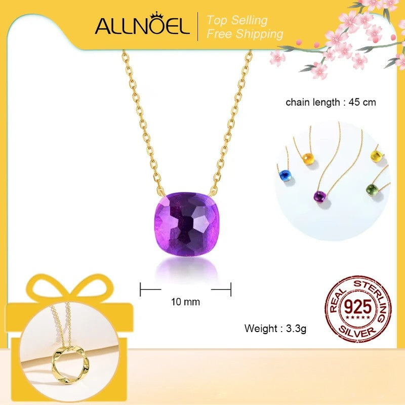 ALLNOEL Prism Square Necklace