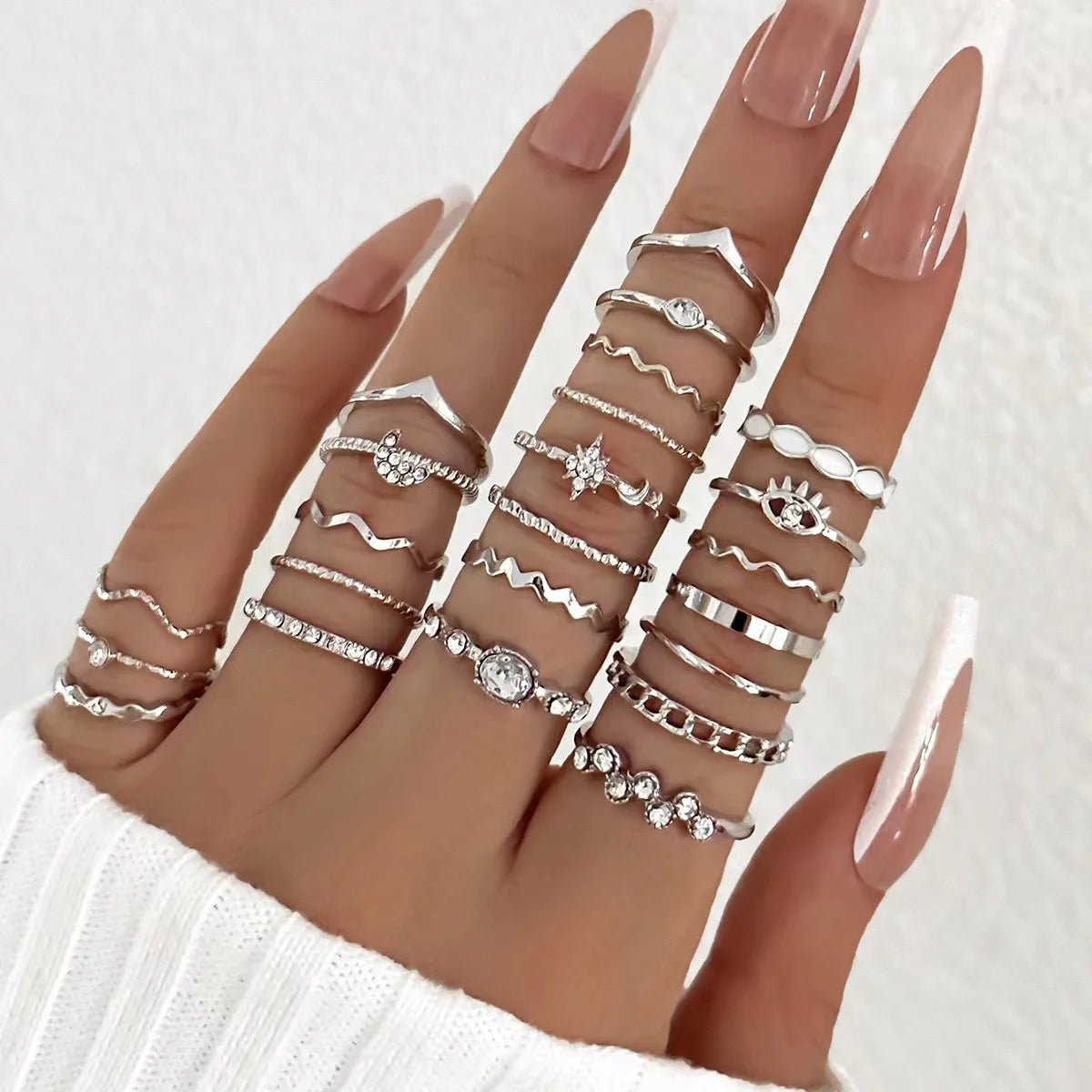 Wave Luxe 23-Ring Set
