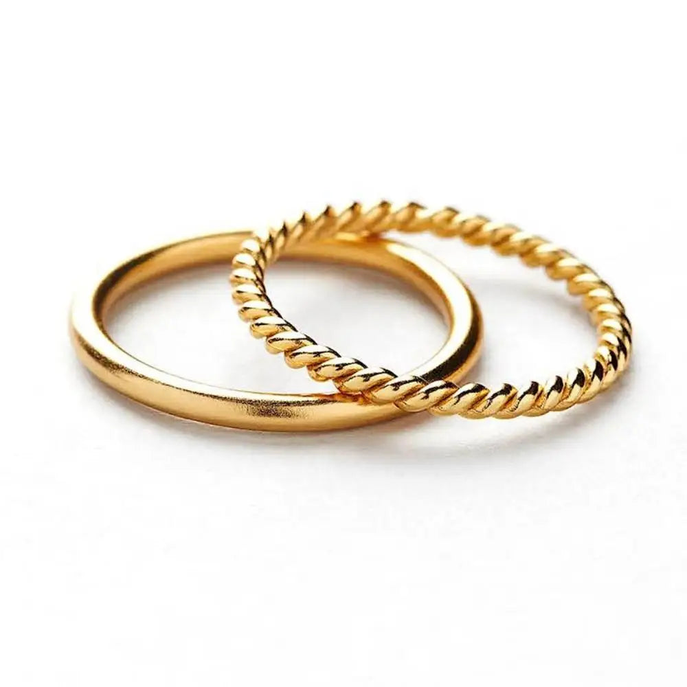 Golden Twist™ Stackable Ring