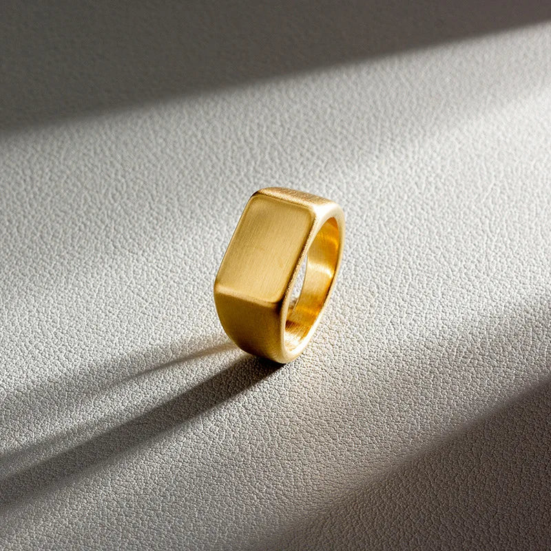 Obsidian Signet Ring